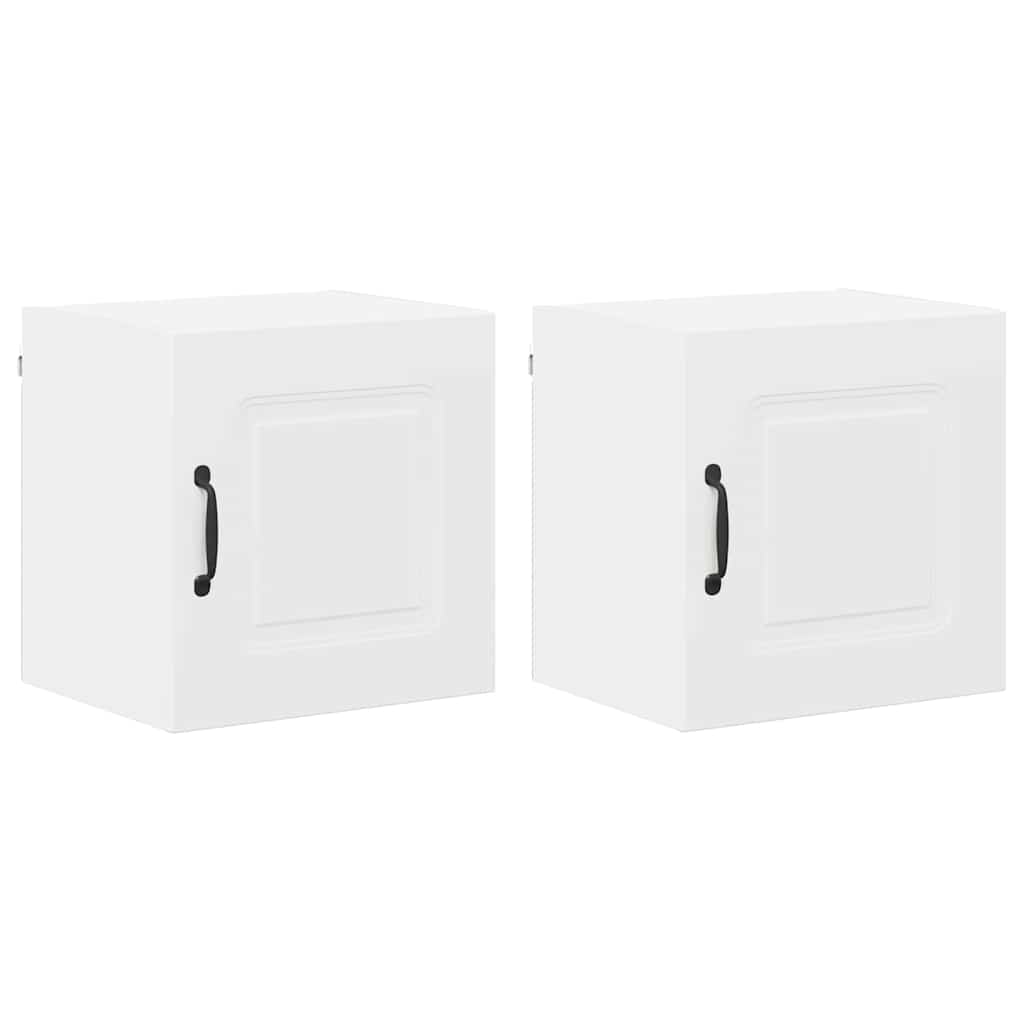 Kitchen Wall Cabinet with Shelf 2 pcs White 40 x 31 x 40 cm